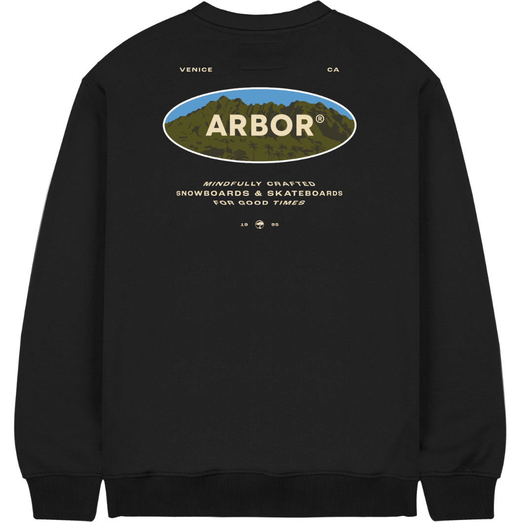 2026 Arbor Mens Mountain Craft Crew ABA-CRW-0058 - Black